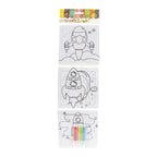 Jono Toys - Jono Toys Kleur je eigen puzzeltjes- 3 puzzeltjes + 5 stiften