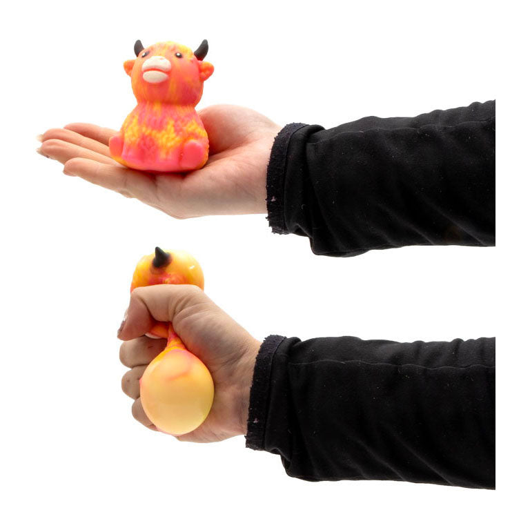 Jono Toys - Jono Toys Squeeze gekleurde highland koe
