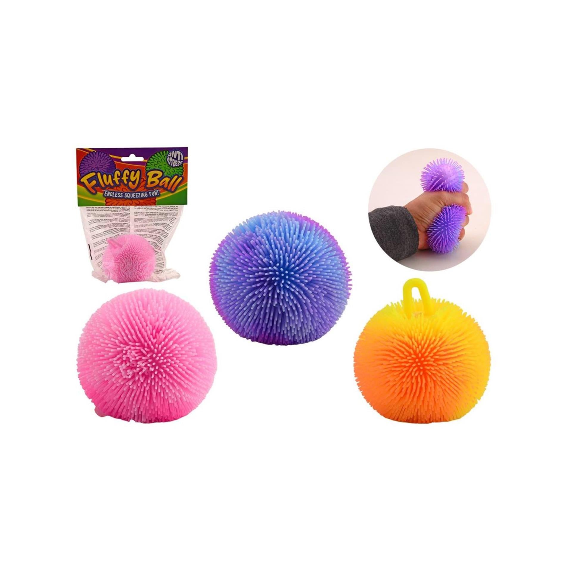 Johntoy foam fluffy bal in zak