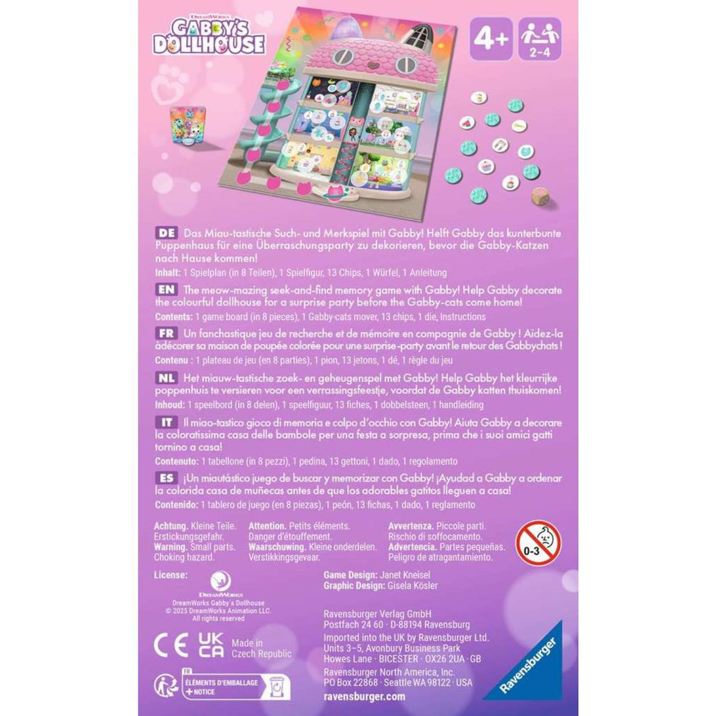 Ravensburger gabby's dollhouse - tidy with gabby
