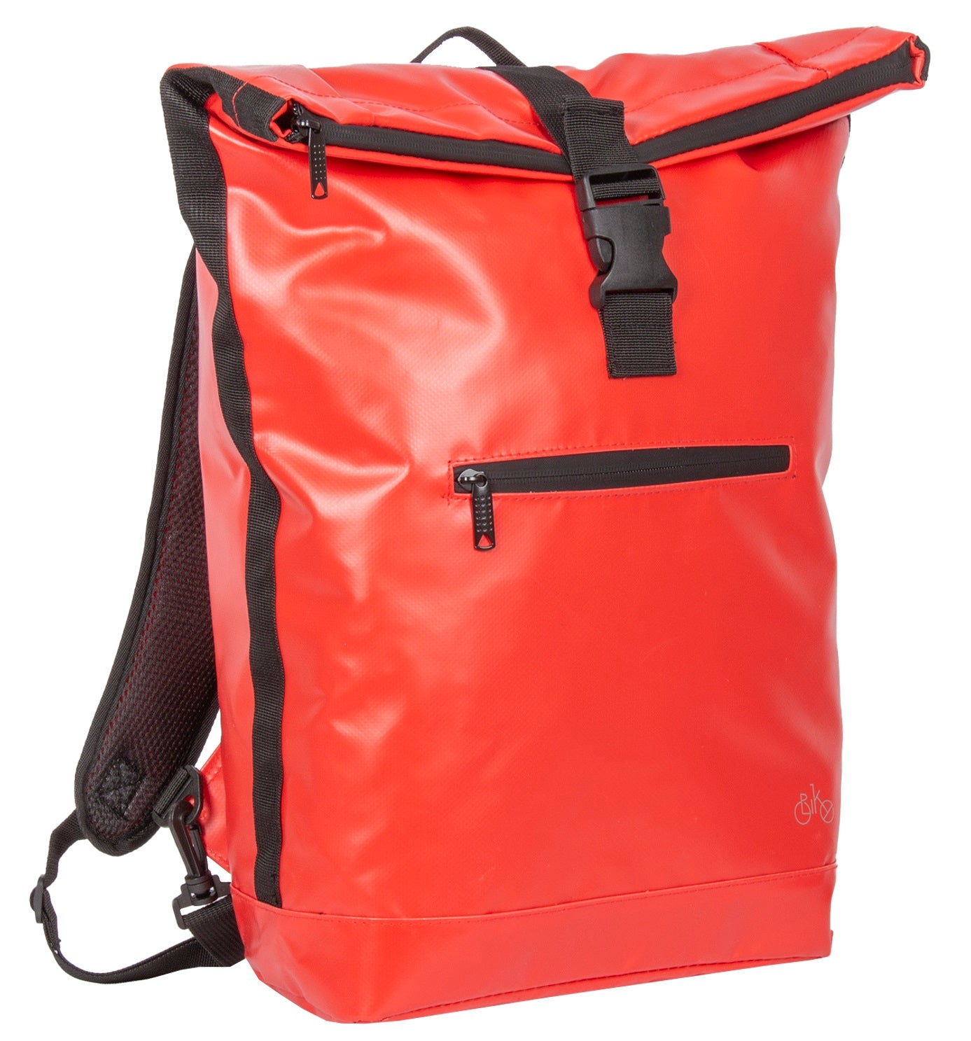 Carbon rolltop backpack 22 liter rood met laptopvak