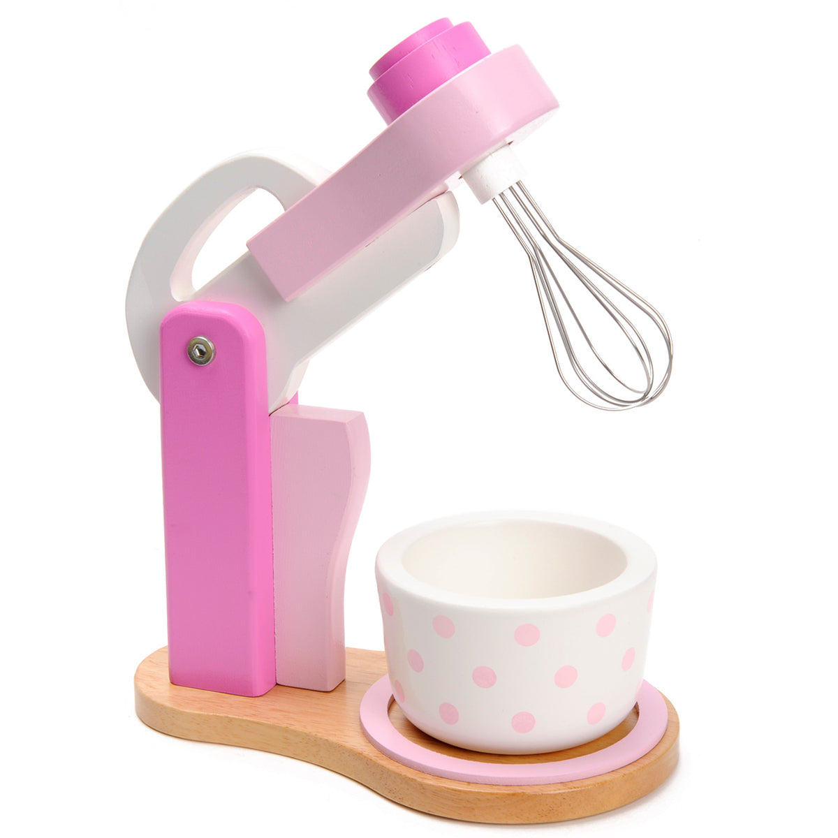 Mentari houten speelgoed mixer - speelkeuken accessoire - kleurrijk.