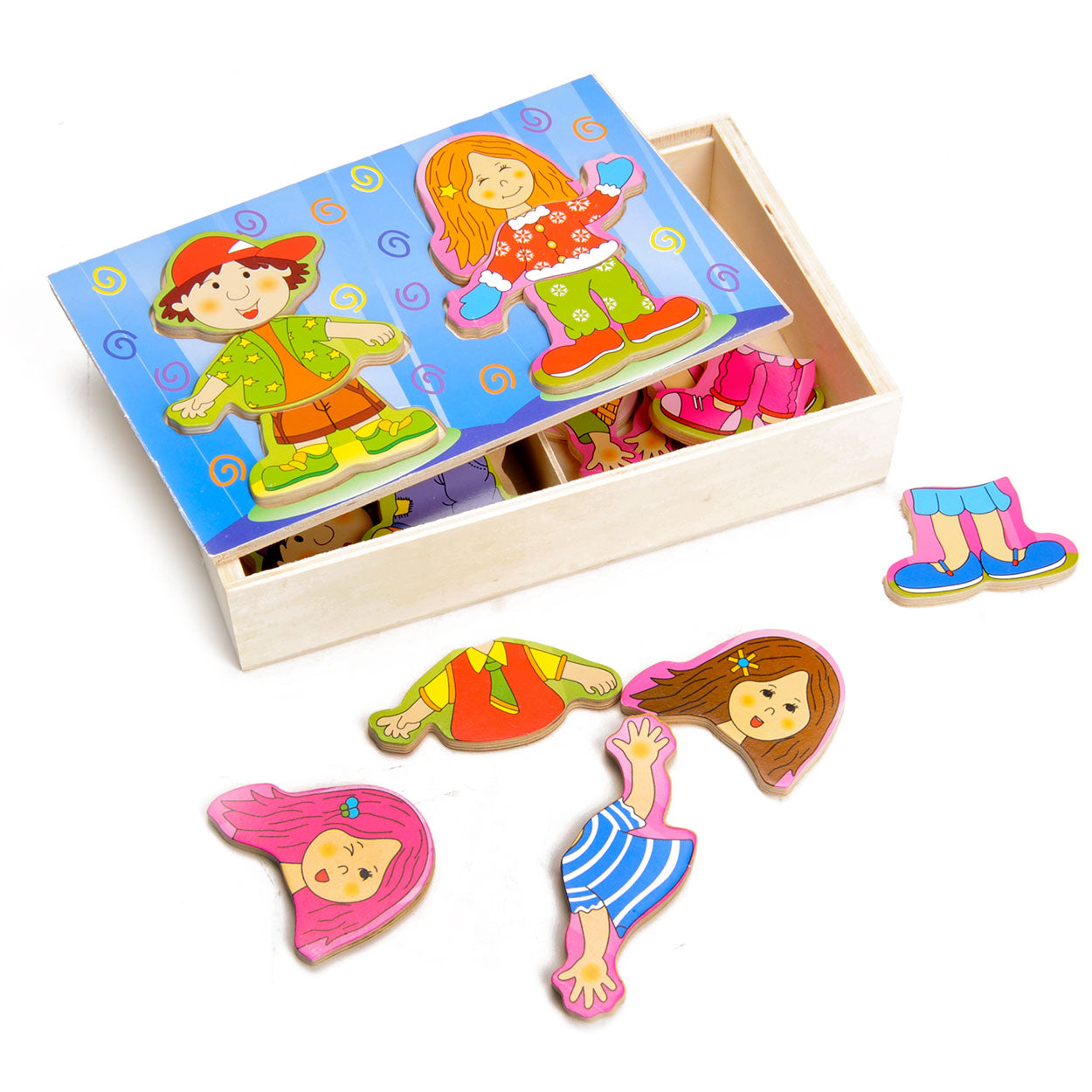 Playwood aankleedpuzzel jongen en meisje