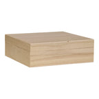 Playwood kist vierkant met losse deksel