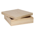Playwood kist vierkant met losse deksel