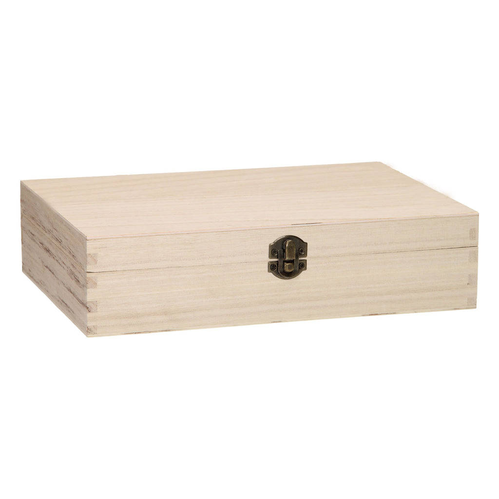 Playwood houten kist speelgoed organizer met 24 vakken naturel.