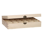 Playwood houten kist speelgoed organizer met 24 vakken naturel.