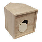 Creativ company spaarpot huis paulownia hout