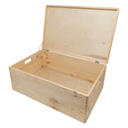 Small Foot - Grenen opbergkist met klepdeksel (40x30x23cm)