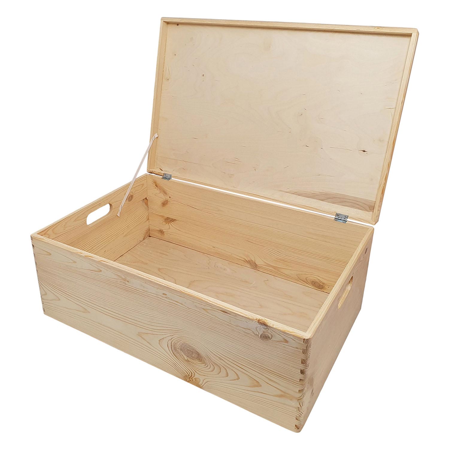 Small Foot - Grenen opbergkist met klepdeksel (40x30x23cm)