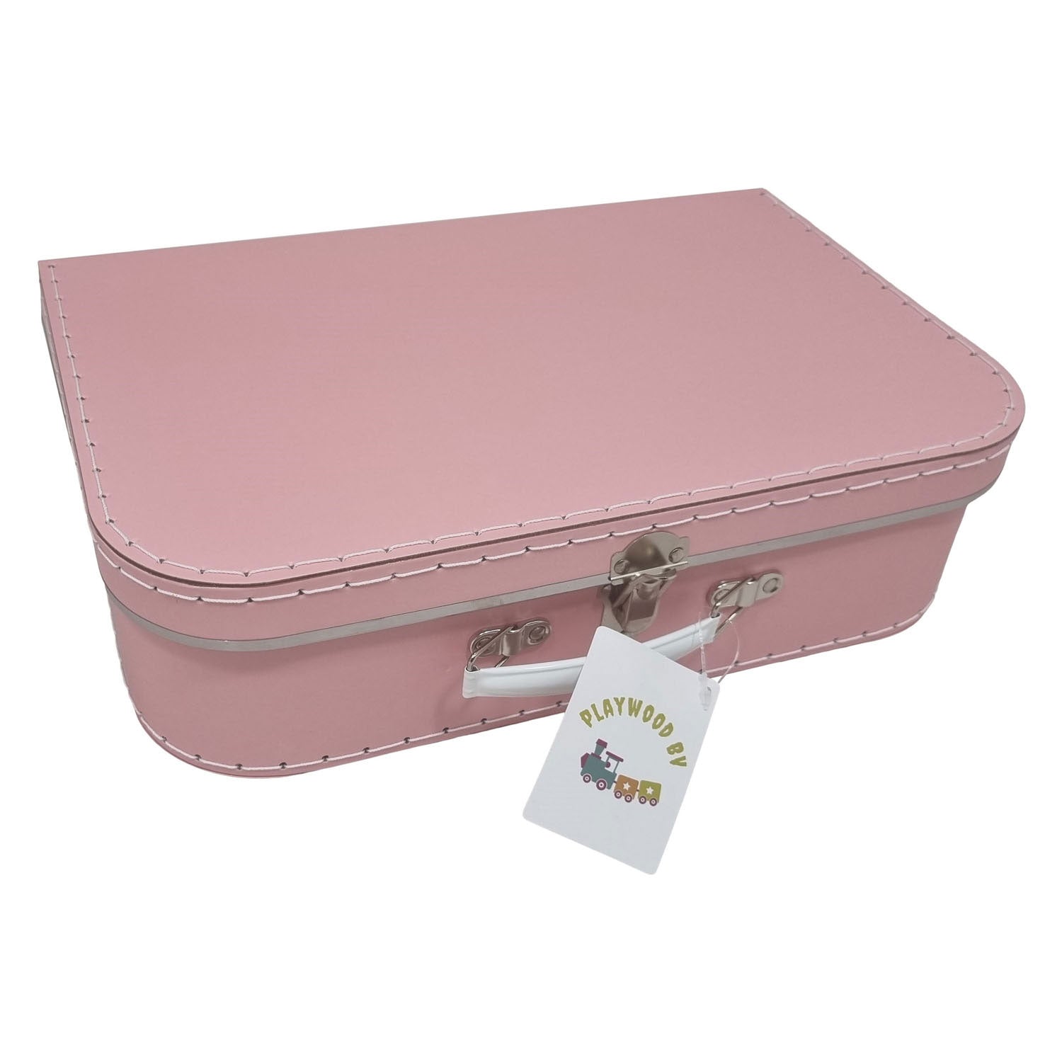 Playwood - wood Kartonnen koffer set roze 3st.