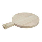 Playwood - wood Houten snijplank rond met handvat 34cm