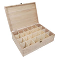 Playwood - wood Houten kist 24-vaks met deksel