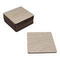Playwood - wood Triplex vierkante onderzetters 12 stuks