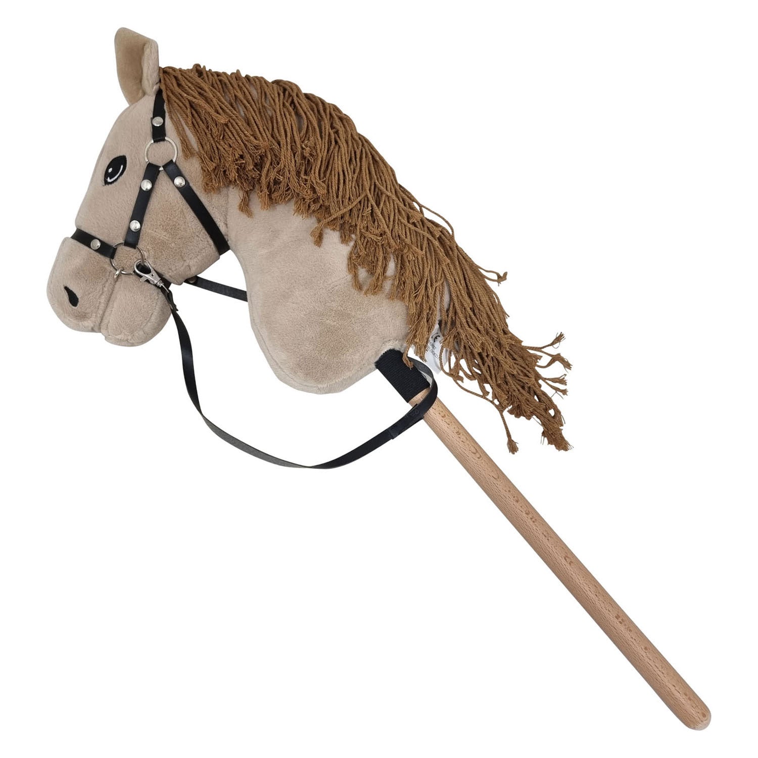 Playwood - wood Stokpaard met halster voor hobby horsing