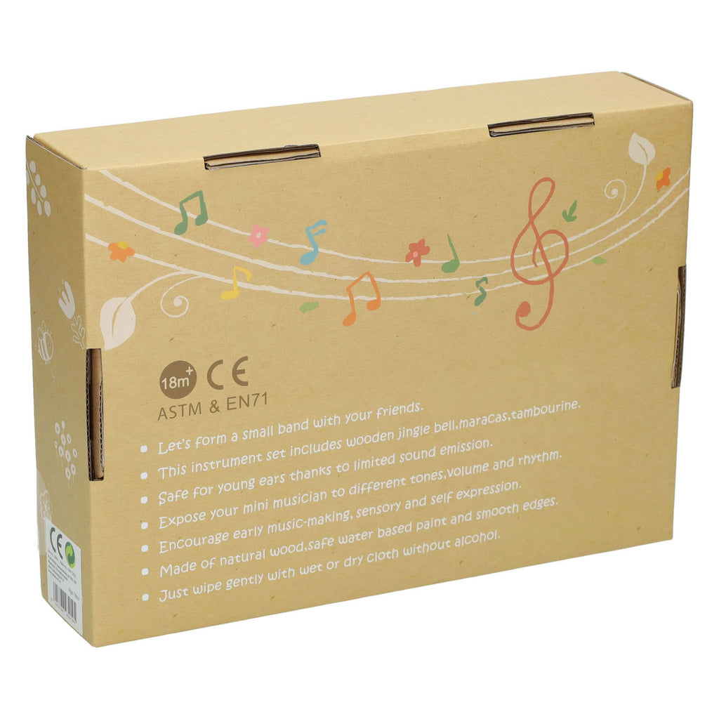 Playwood - wood Houten muziekset vlinder - 3dlg.