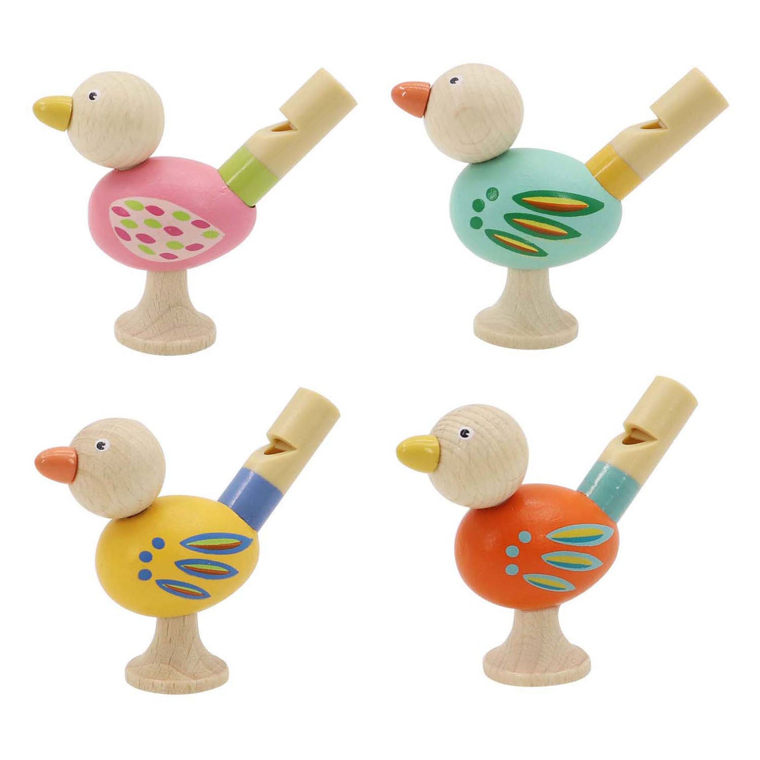 Playwood houten vogelfluitje