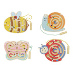 Playwood houten magneet labyrint lente dier