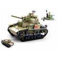 Sluban - wwii - italiaanse tank 2in1 - 463dlg.