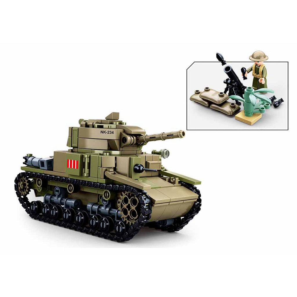 Sluban - wwii - italiaanse tank 2in1 - 463dlg.