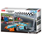 Sluban racing team klein circuit bouwspeelgoed kinderen vanaf 6 jaar – constructiespeelgoed bouwdoos met 210 bouwstenen – m38-b0762