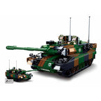 Sluban modelbricks army leopard 2a5 battle tank constructiespeelgoed – 2in1 bouwset – 766 bouwstenen – m38‑b0839 vanaf 8 jaar
