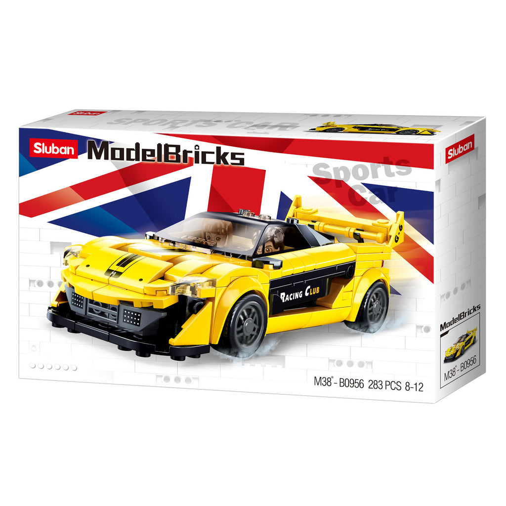 Sluban - engelse supercar geel - 283dlg.