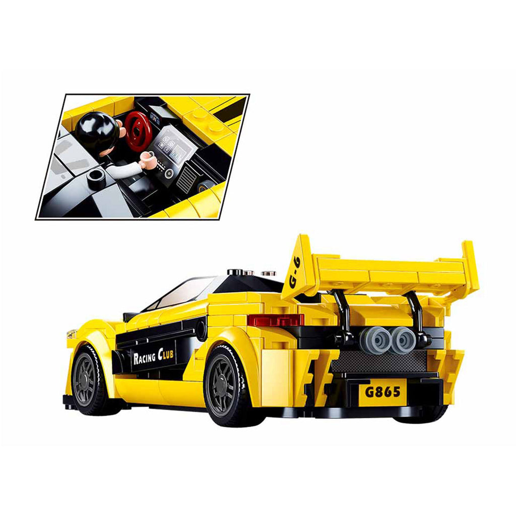Sluban - engelse supercar geel - 283dlg.