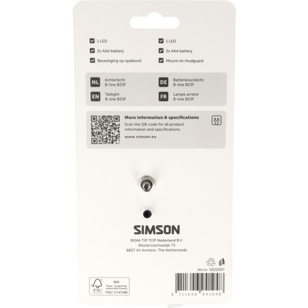 Simson - aurora achterlicht b-line b23f