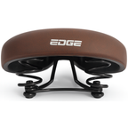 Edge fietszadel city retro - donkerbruin (werkplaatsverpakking)