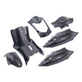Edge - Plaatset 7-delig voor kymco agility 10- en 12 inch met 2 persoons buddyseat aan 1 stuk - metallic zwart