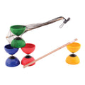 Outdoor fun diabolo gekleurd met houten stokjes