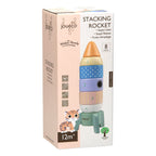 Joueco houten stapel raket