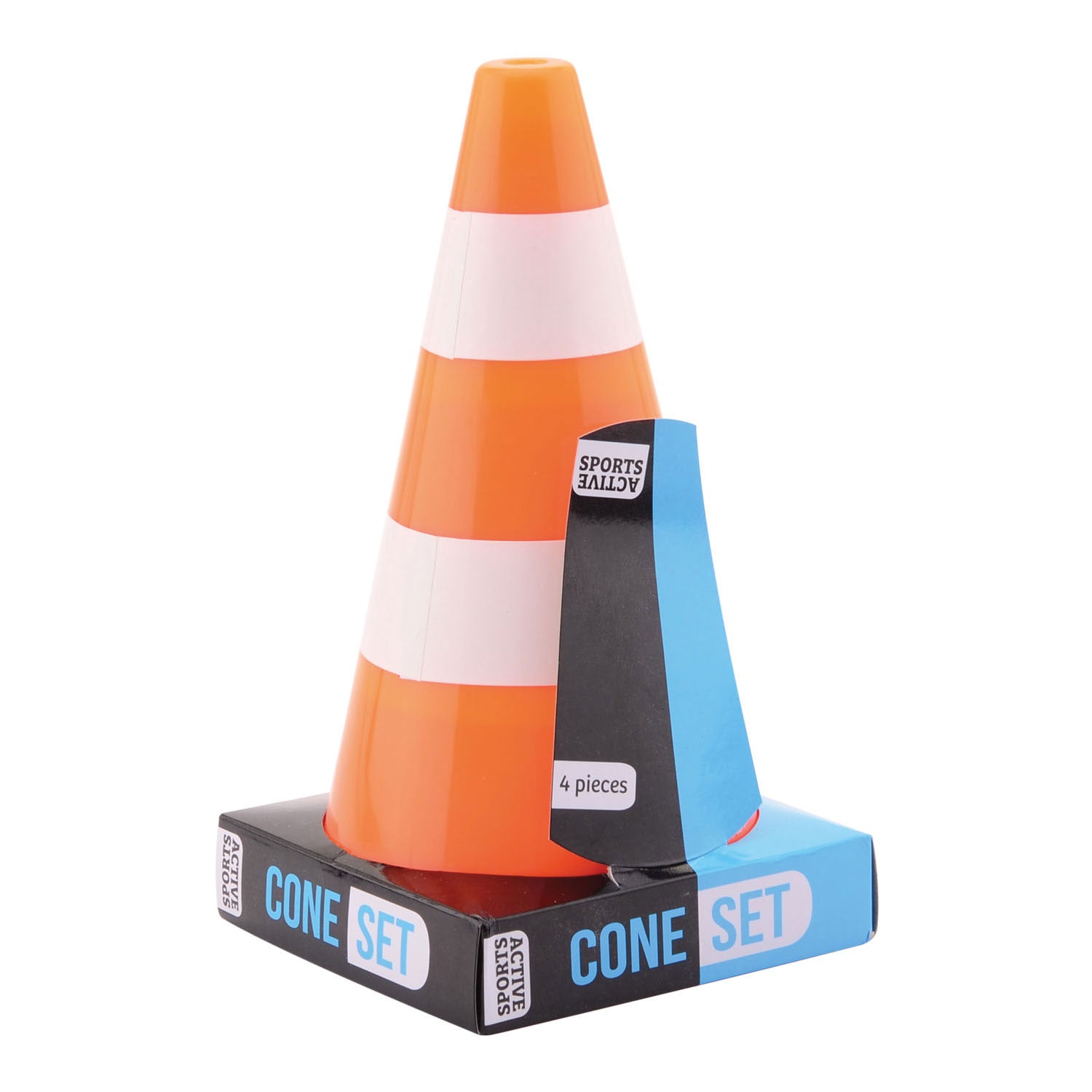 Johntoy - Johntoy oranje witte pylonnen 4 stuks