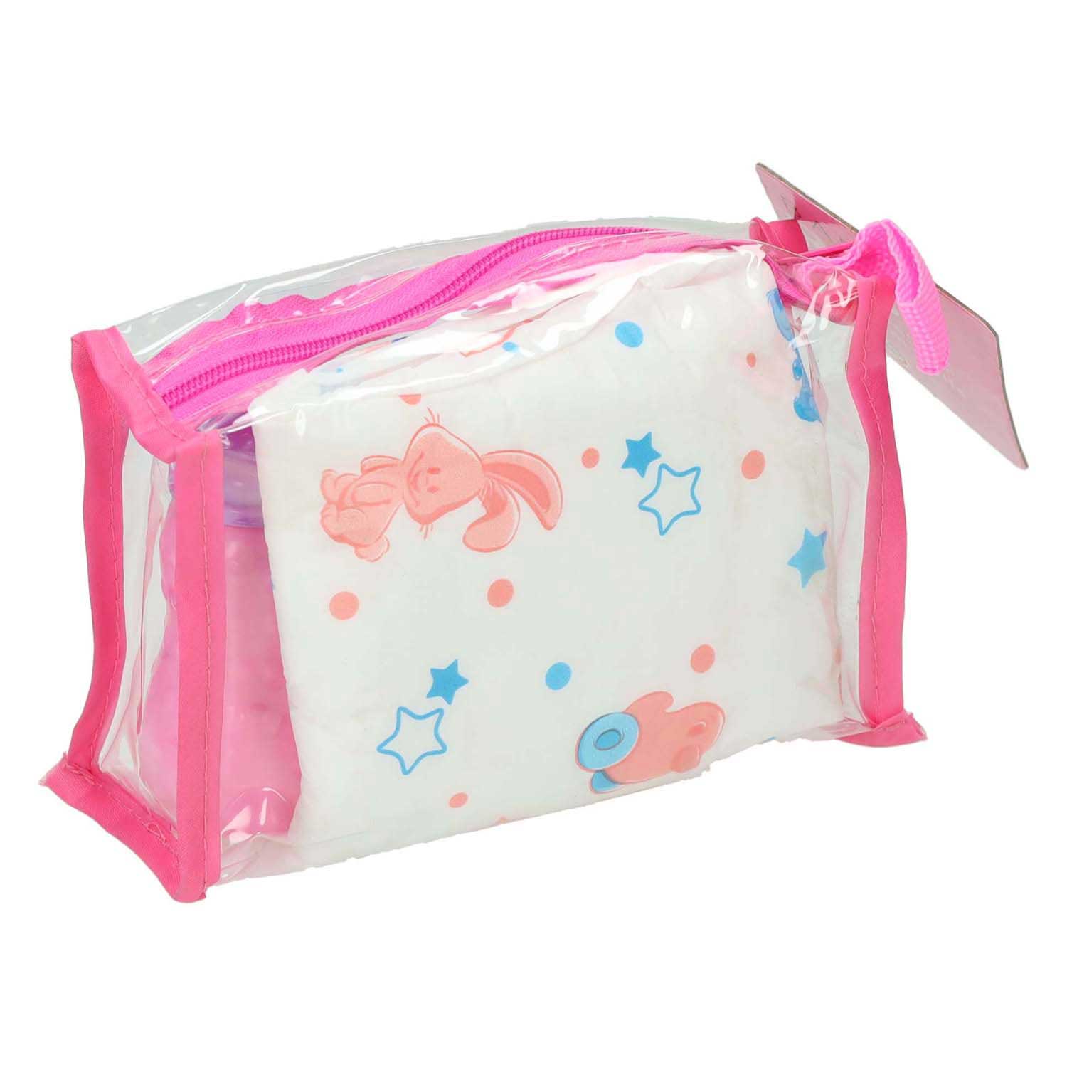 Johntoy baby rose verzorgset in tas
