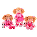 Johntoy baby rose lappenpop roze, 40cm