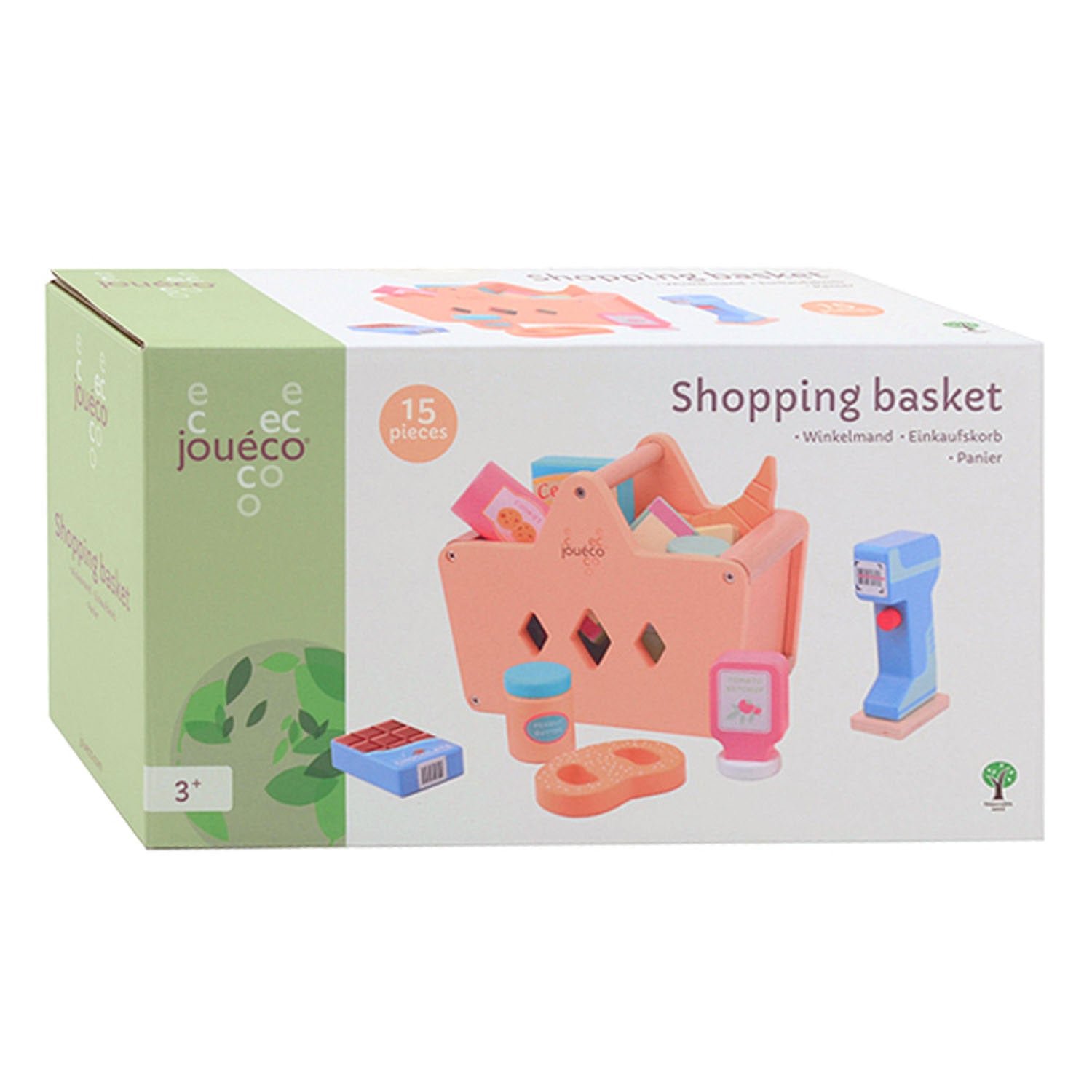 Jouéco - Jouéco - winkelmand met boodschappen én scanner - 17.3 cm