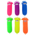 Johntoy john toy fluffy worm met grote ogen 28cm