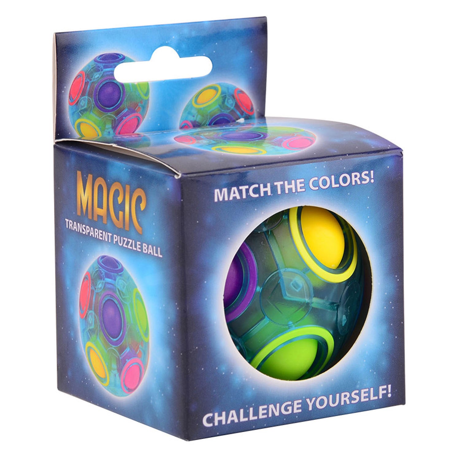 Johntoy transparante magische puzzelbal