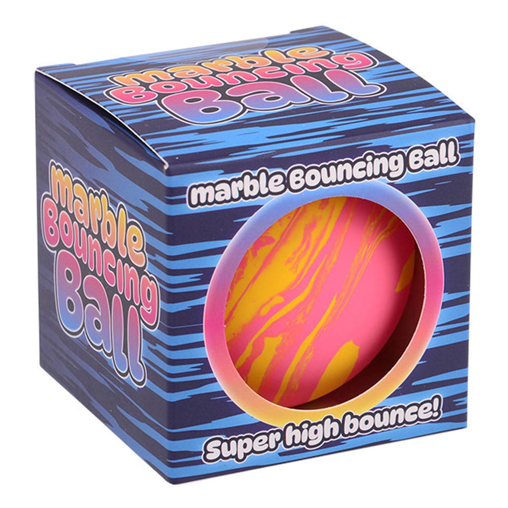 Johntoy marmer stuiter bal hol in doos 6cm - 3 assorti