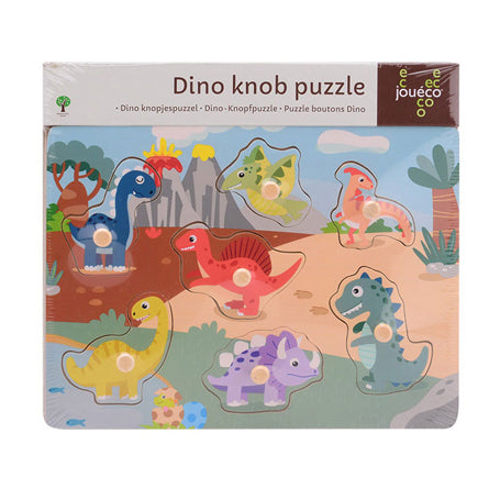 Jouéco - dino knopjespuzzel (2 ass.)