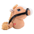 Johntoy holly horse paardenhoofd lichtbruin met elastiek