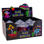 Johntoy ufo slijm met licht en glow in the dark alien
