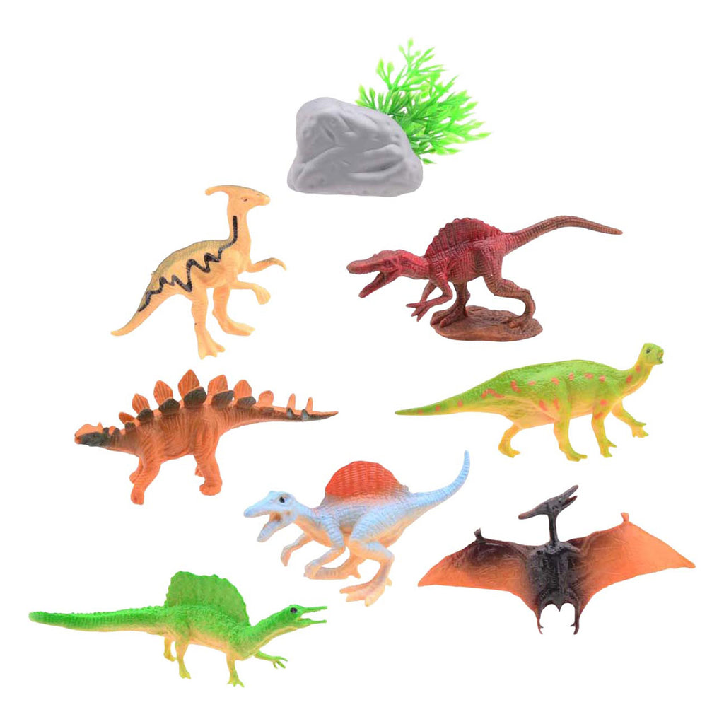 Johntoy animal world - dino speelset, 8dlg.