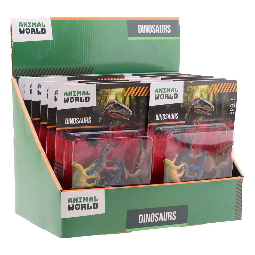 Johntoy animal world - dino speelset, 8dlg.