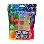 Johntoy anti stress squeeze kubussen, 12st.