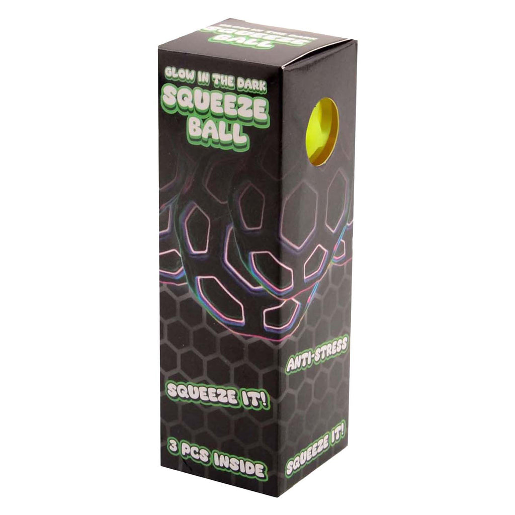 Johntoy glow squeeze ballen 3-delig