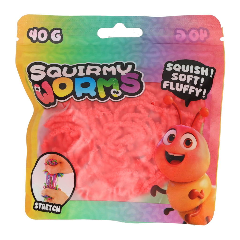 Johntoy squirmy wormen 40 grams in zak