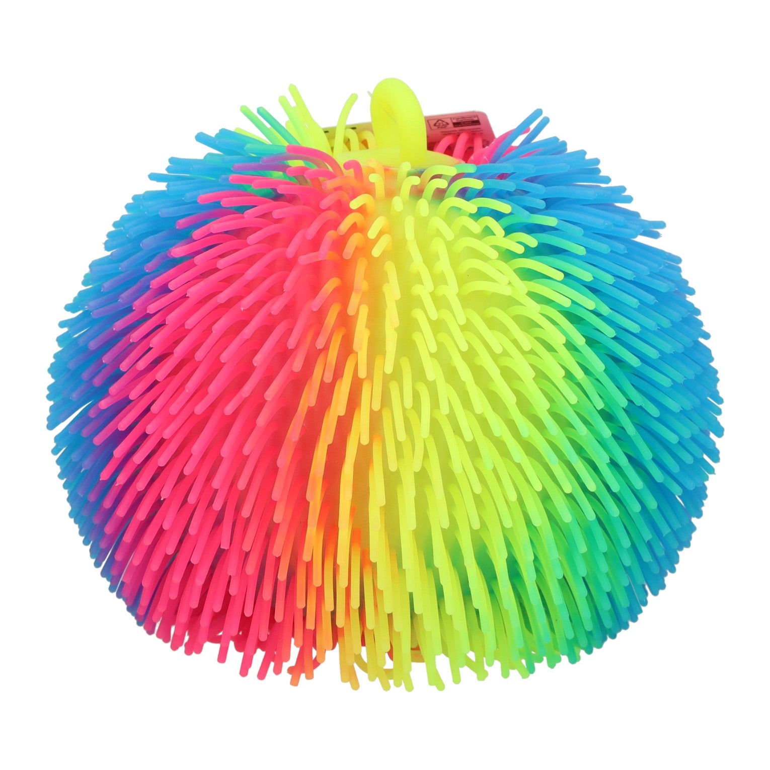Johntoy grote regenboog fluffy bal - 22cm
