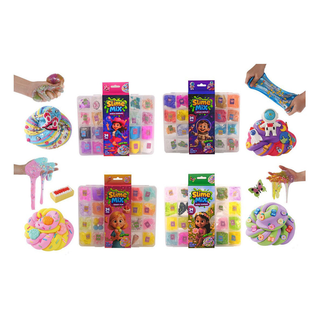 Johntoy - Johntoy Putty slijm en accessoires - 24dlg.